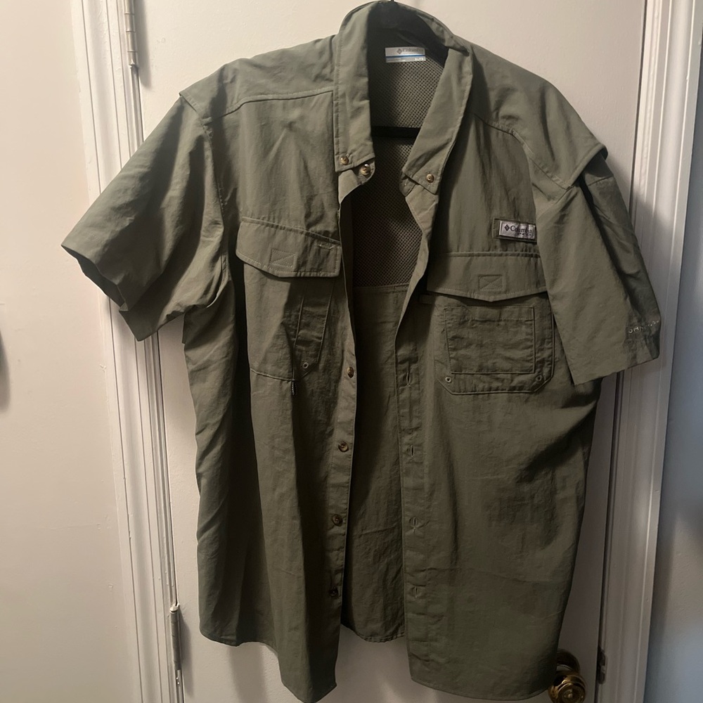 Olive Green Short Sleeve Shirt